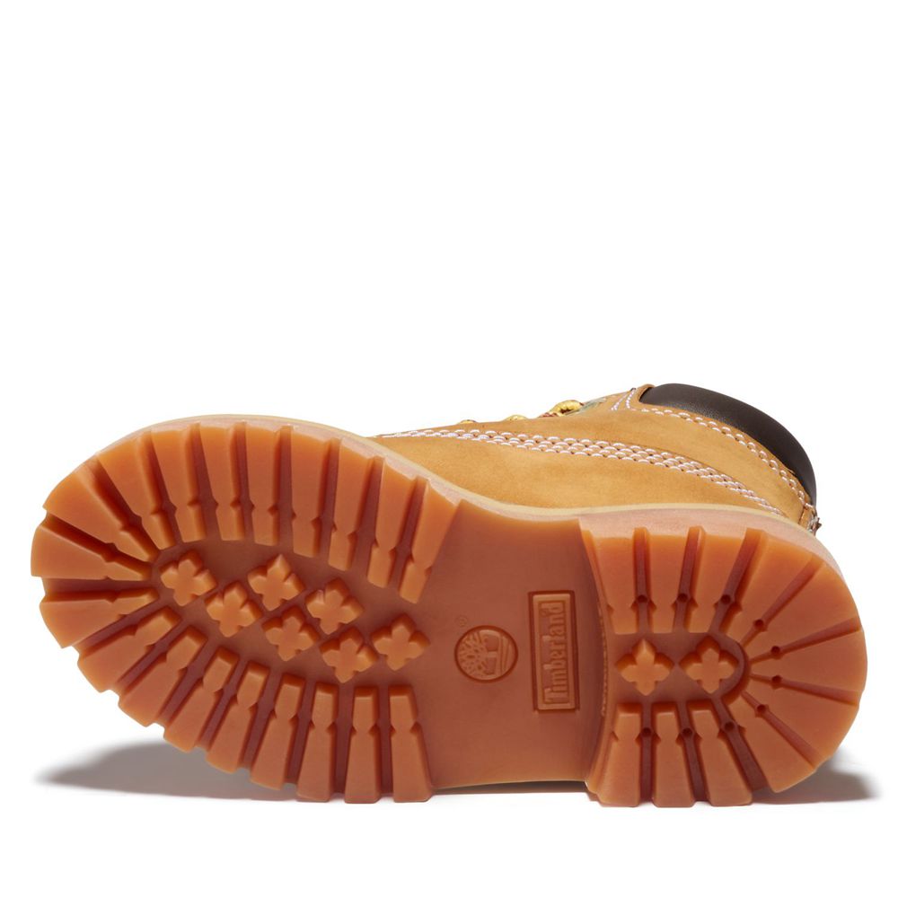 Timberland 6-Inch Μποτακια Παιδικα Καφε - Toddler Premium Waterproof - Greece 0641978-MH